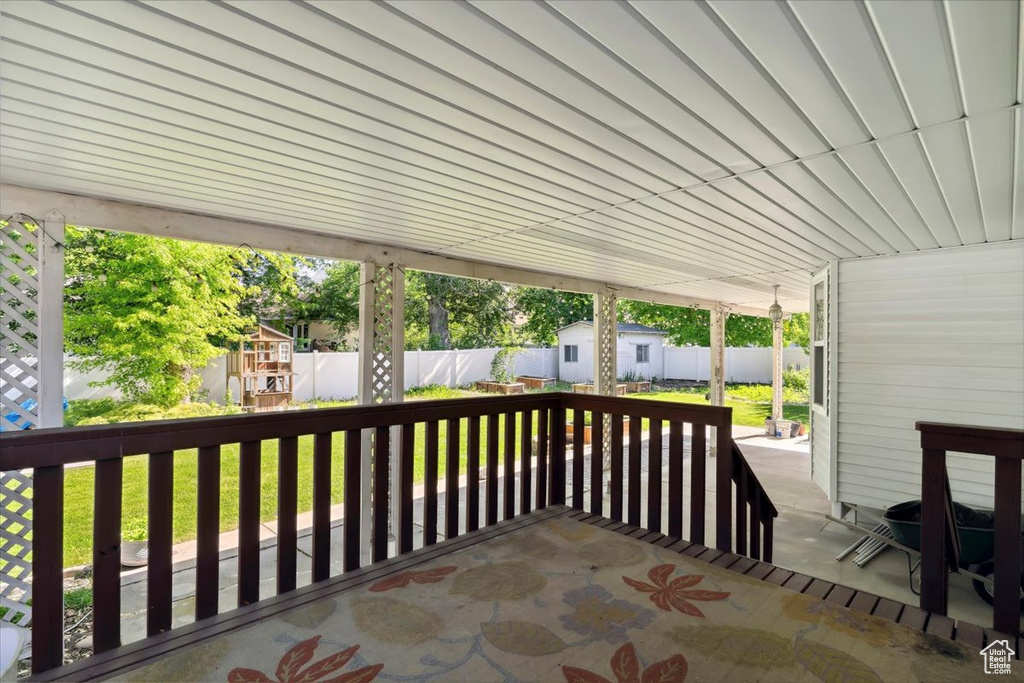 View of patio