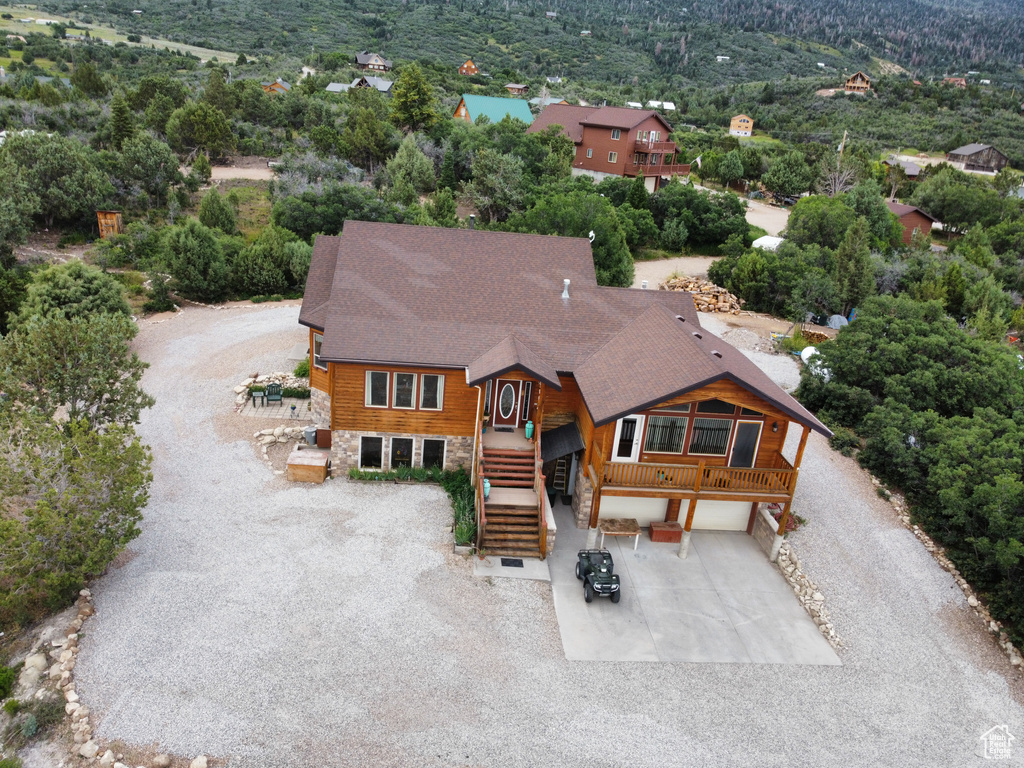 Aerial view of property and surrounding area