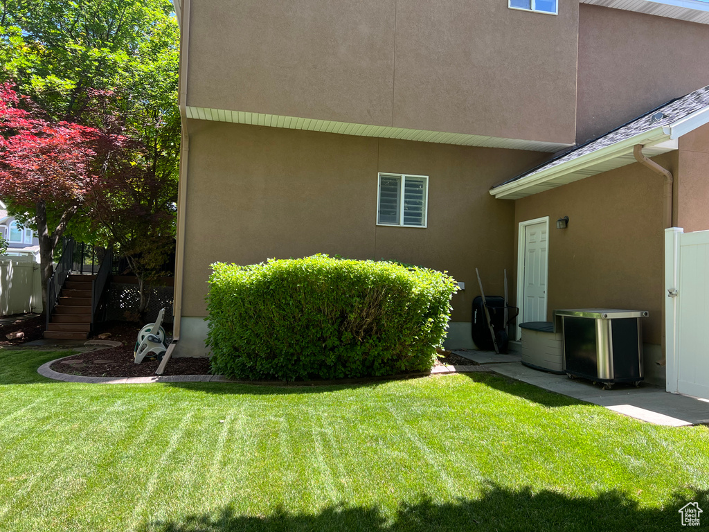 View of green lawn