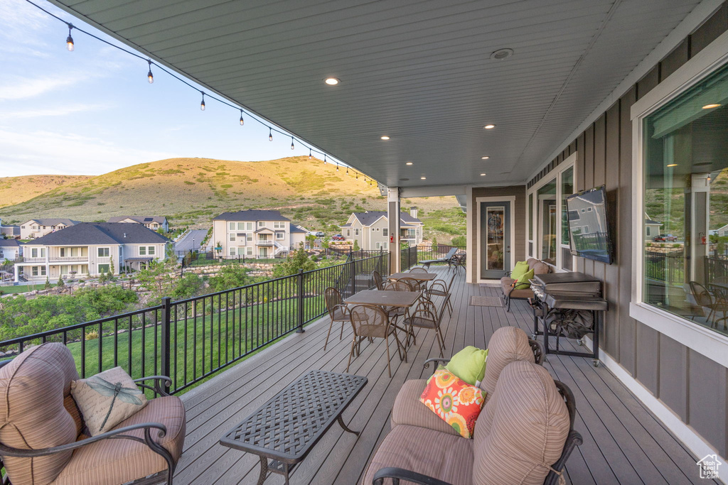 Deck featuring a residential view