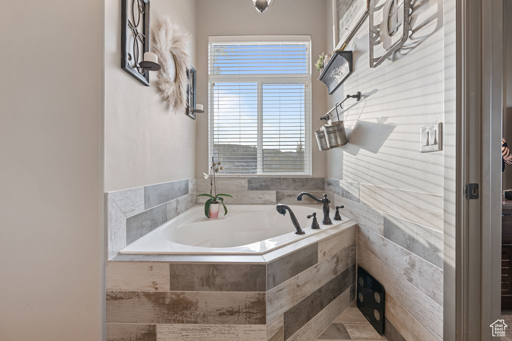 Bathroom featuring a bath