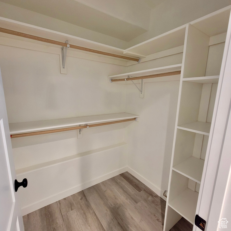 Spacious closet featuring wood finished floors