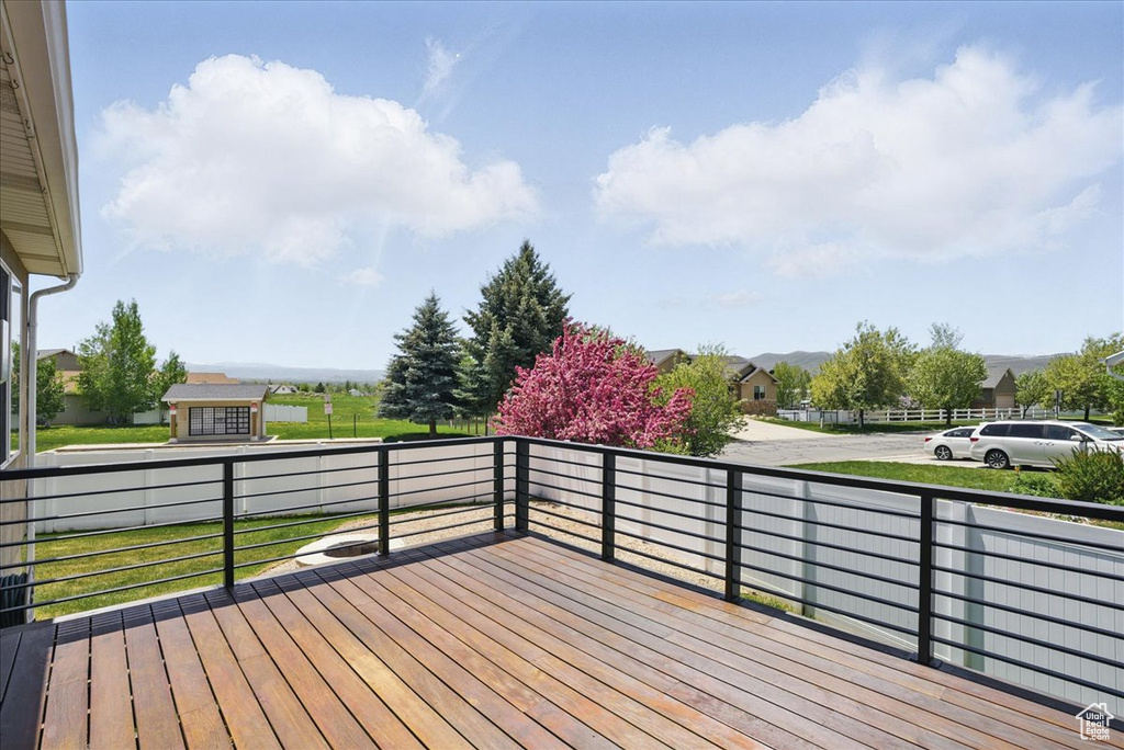 Deck featuring a residential view