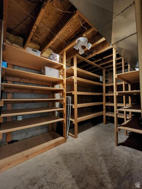View of storage room