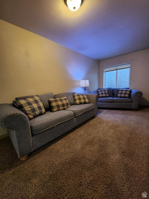 View of carpeted living area