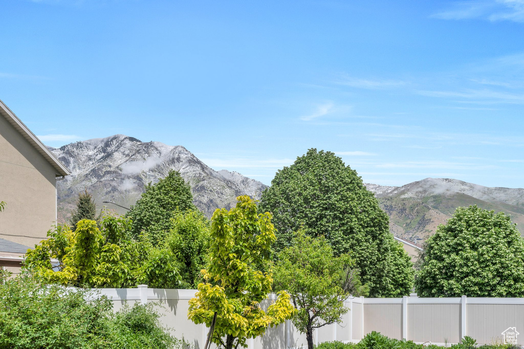 View of mountain backdrop