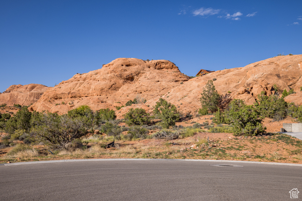 View of mountain background