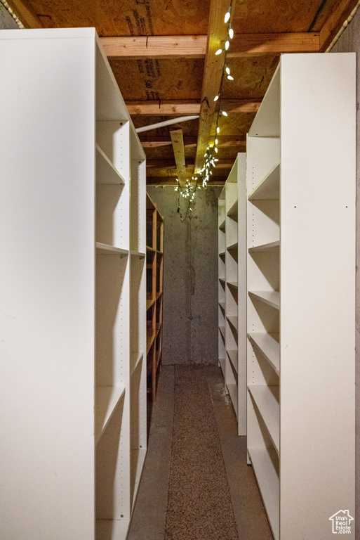 View of spacious closet