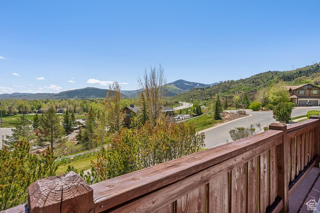 View of mountain background
