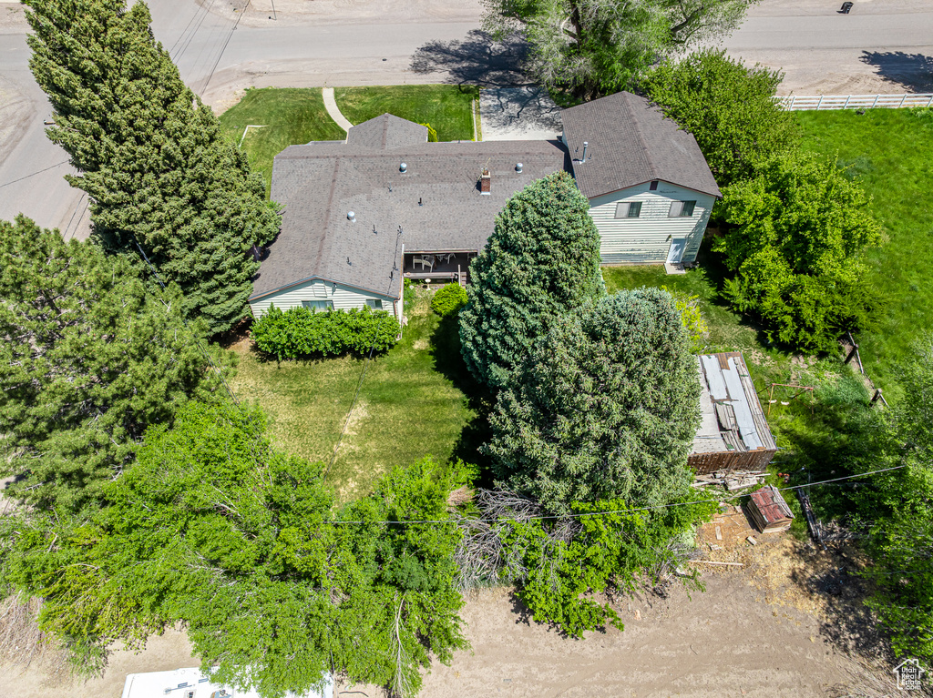 View from above of property