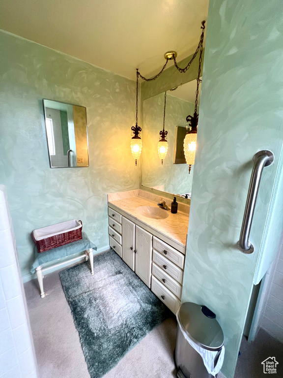 Bathroom featuring vanity