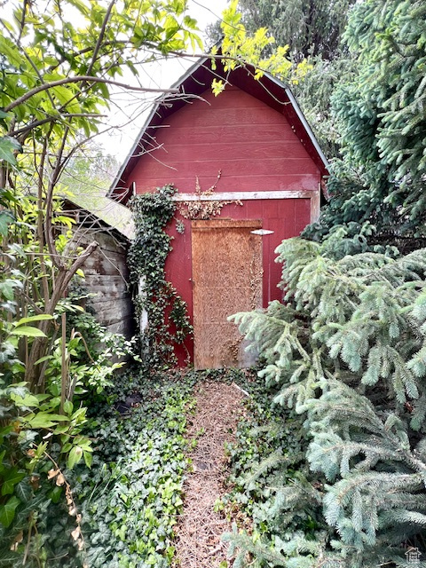 View of barn