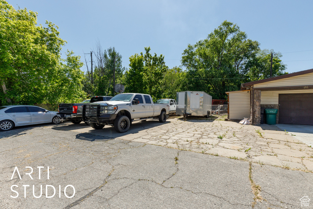 View of vehicle parking