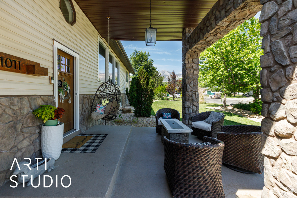 View of patio