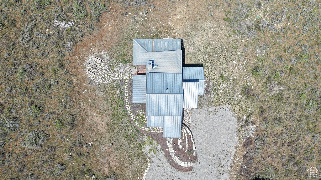 View from above of property