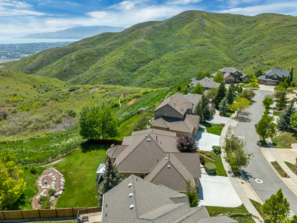 Drone / aerial view of mountains