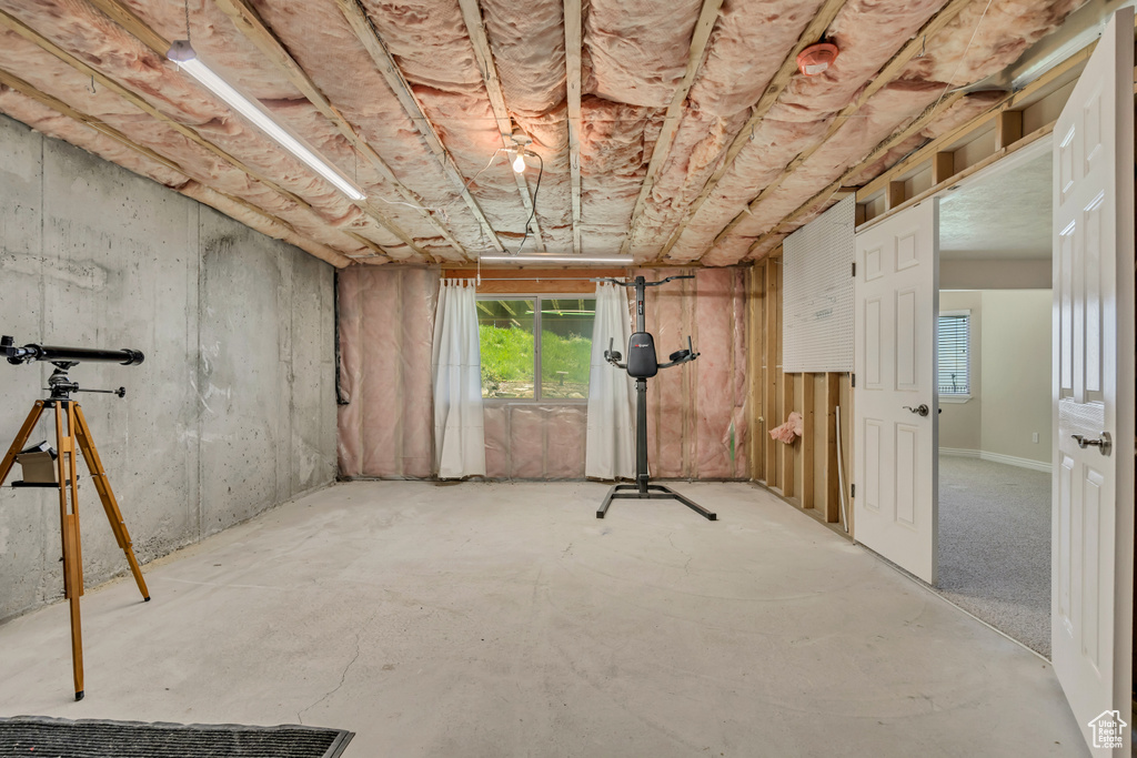 Below grade area with plenty of natural light