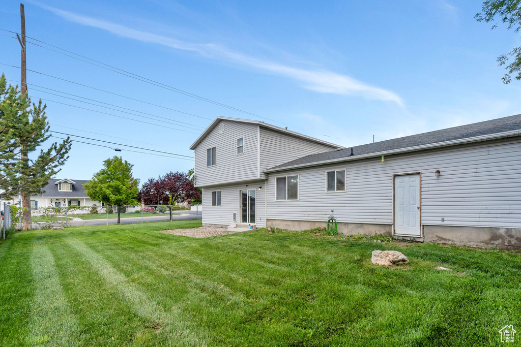 View of rear view of property