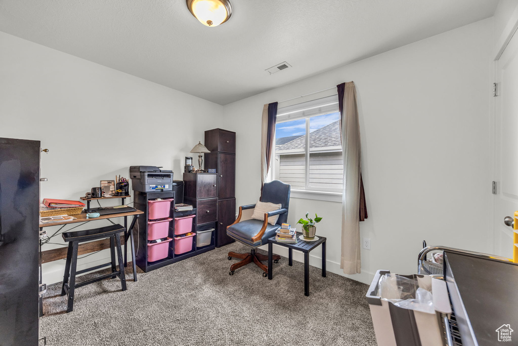 View of carpeted office
