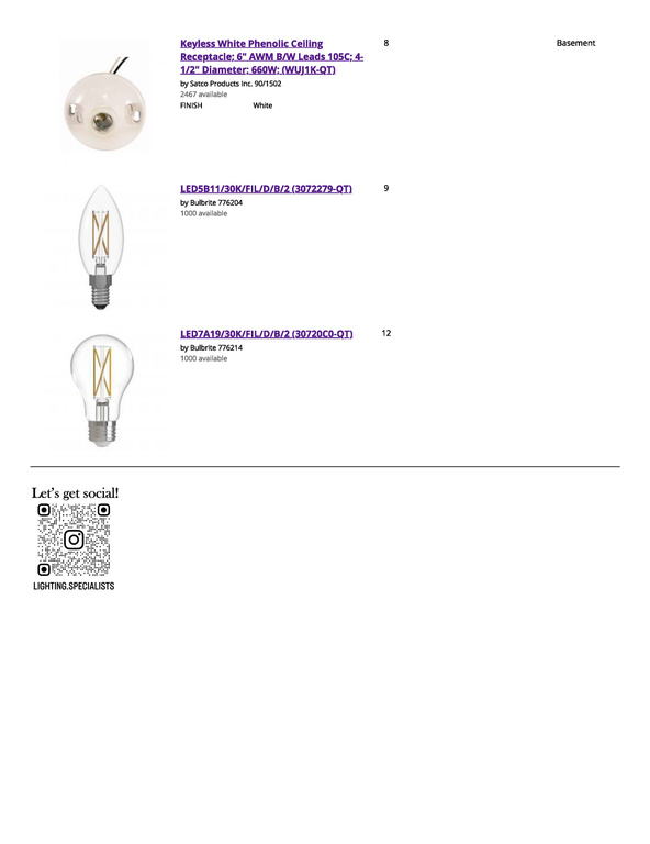View of miscellaneous listing collateral