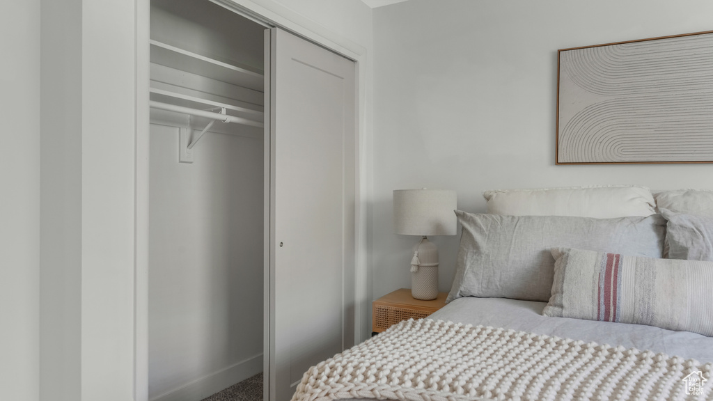 Bedroom featuring a closet