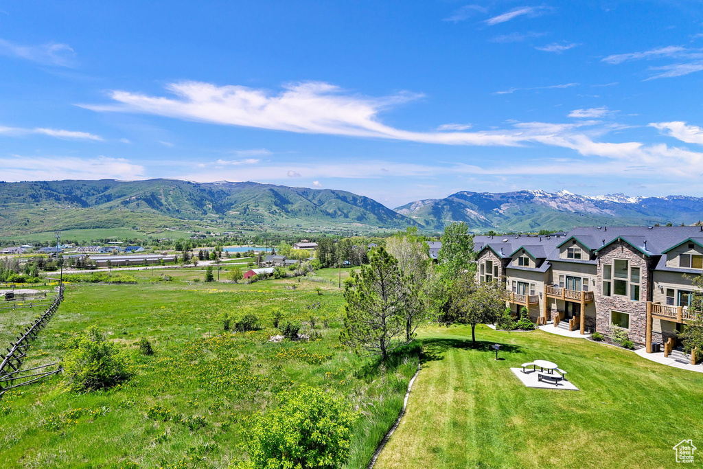 View of mountain background