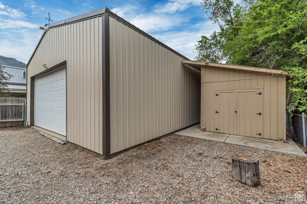 View of outdoor structure