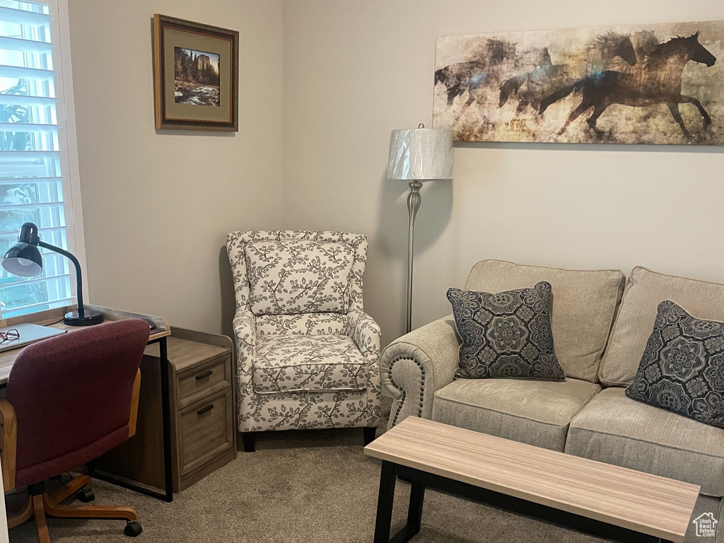 View of carpeted office
