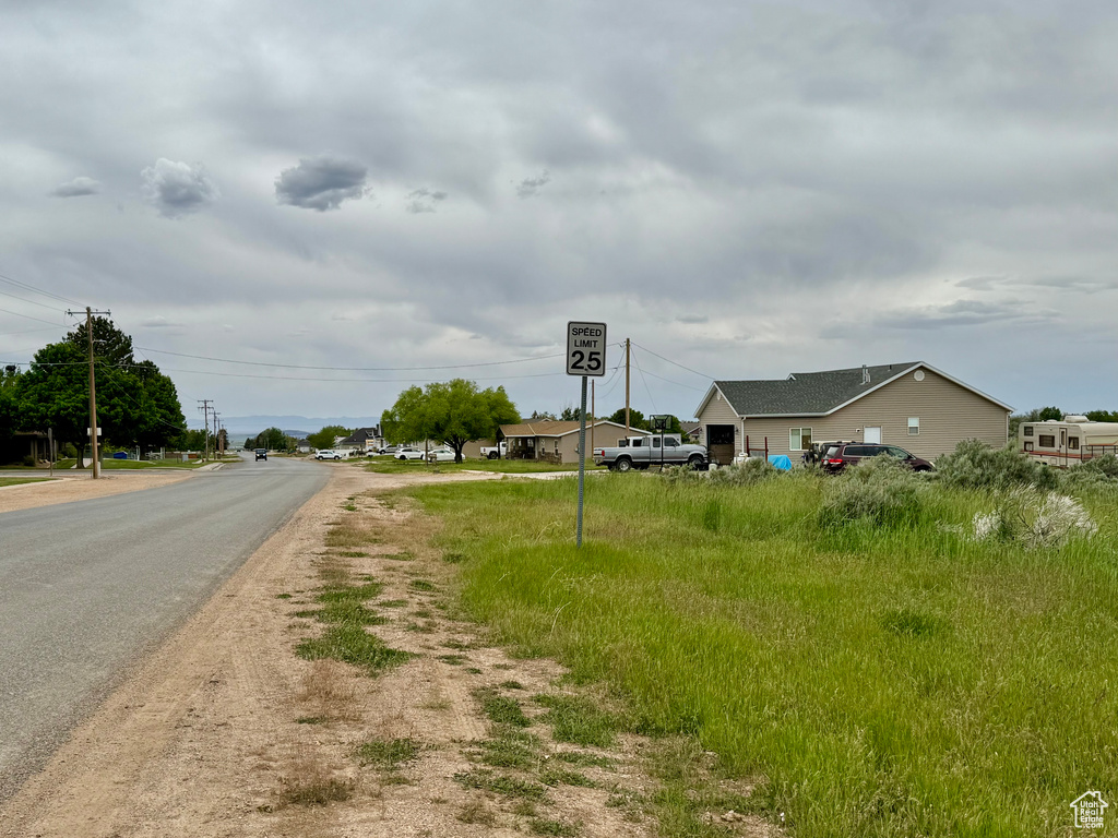 View of asphalt street