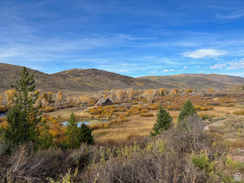View of mountain backdrop