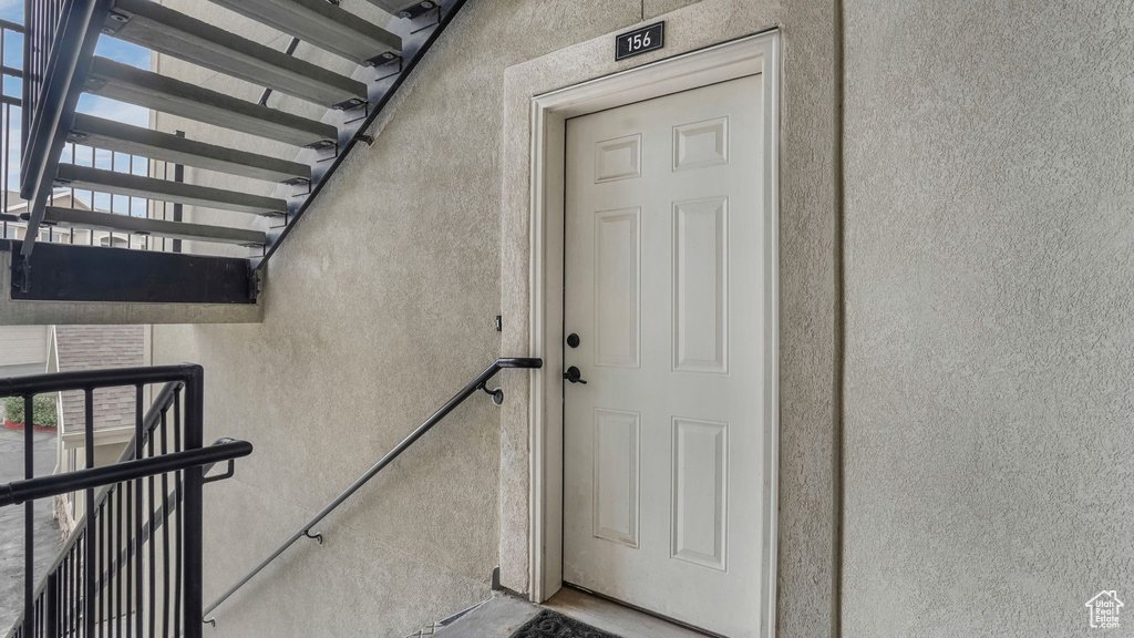 View of entrance to property