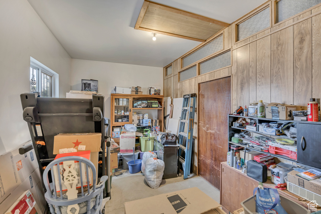 View of storage room