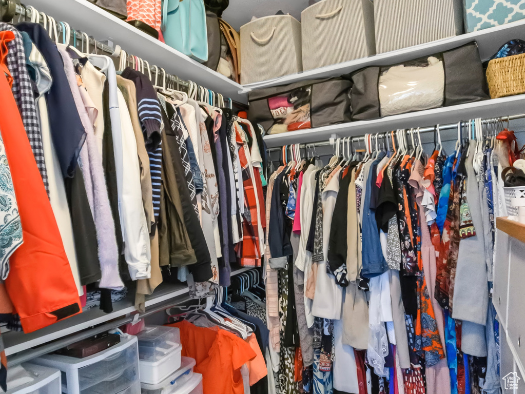 Spacious closet featuring wood finished floors