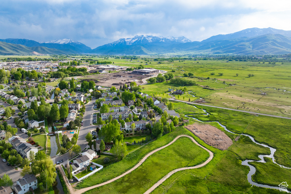 Aerial view of mountains