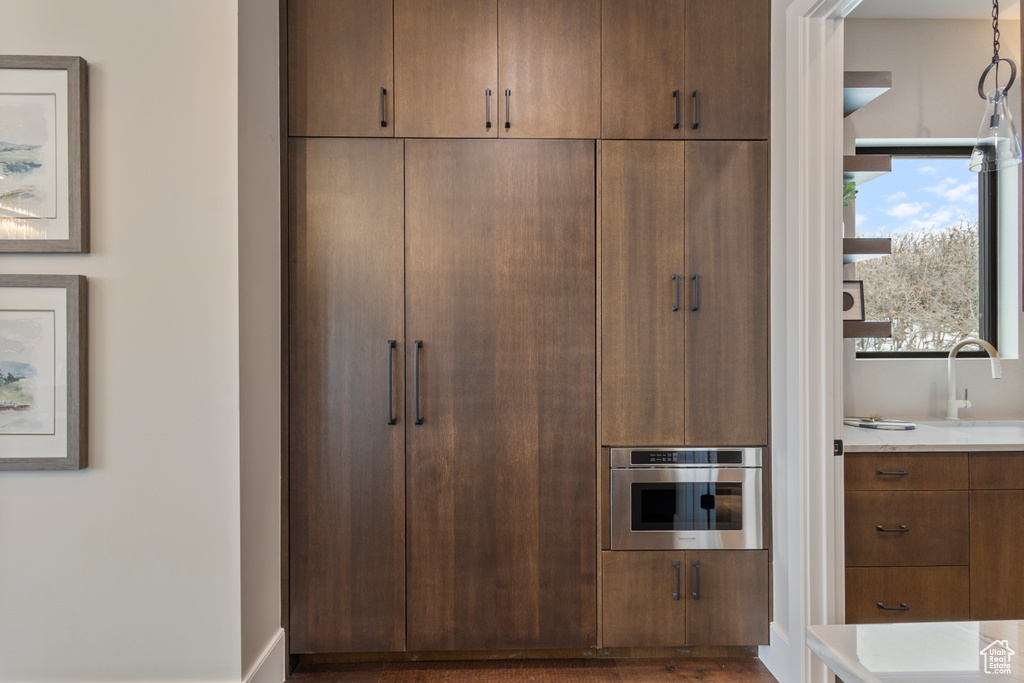 Closet with a sink