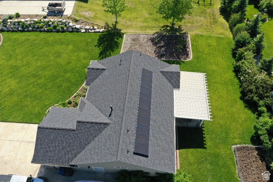 View from above of property
