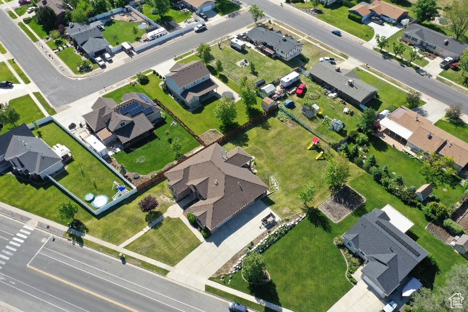View of property location with nearby suburban area