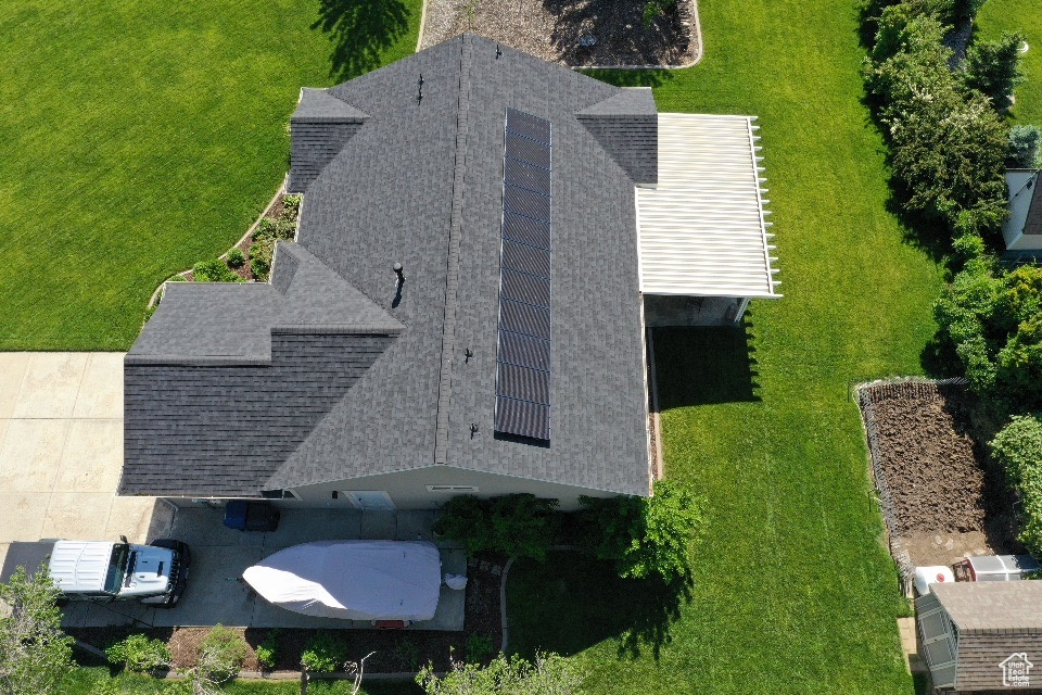 View from above of property