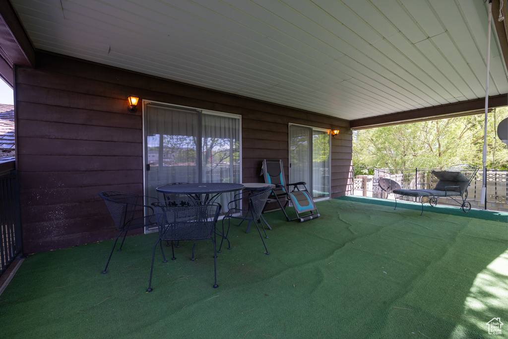 View of patio / terrace featuring outdoor dining area