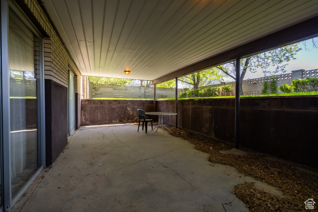 View of patio
