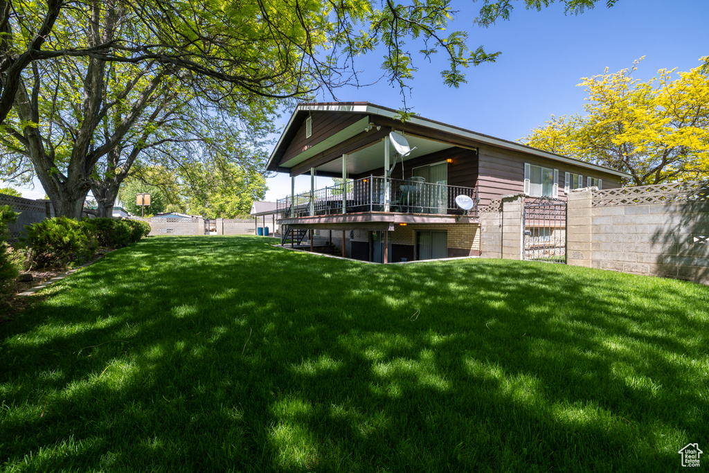 View of back of house