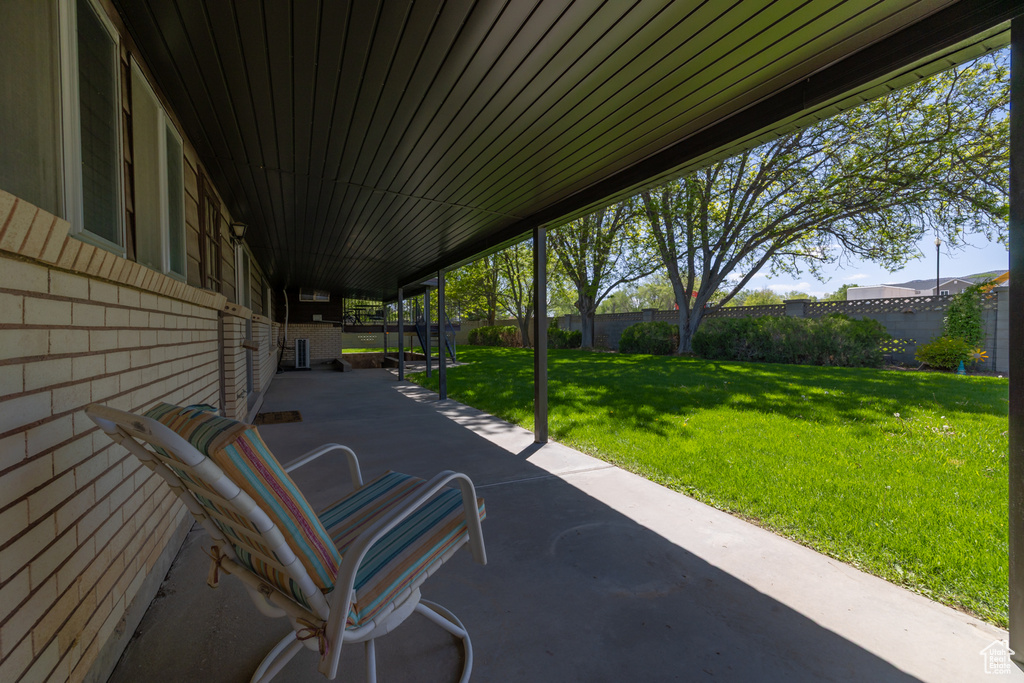 View of patio