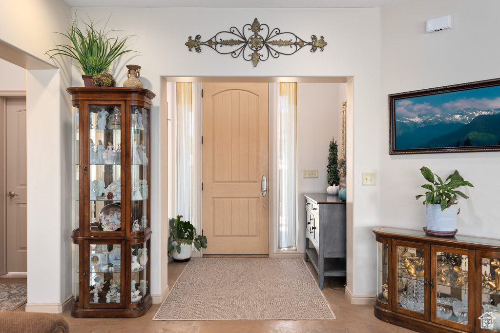 View of entrance foyer