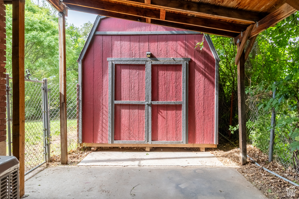 View of shed