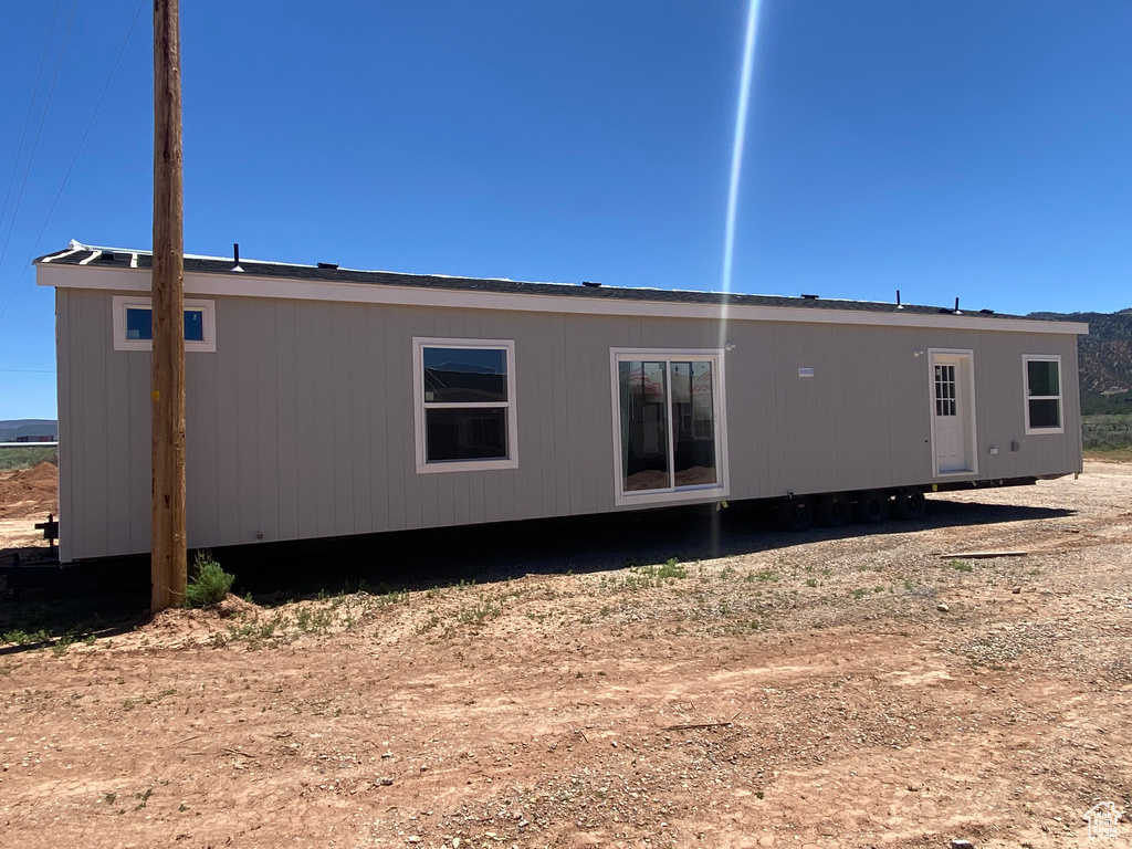 View of rear view of property