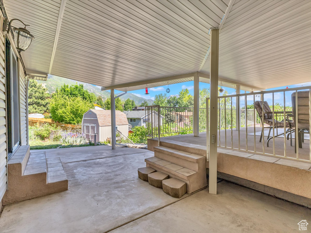 View of patio