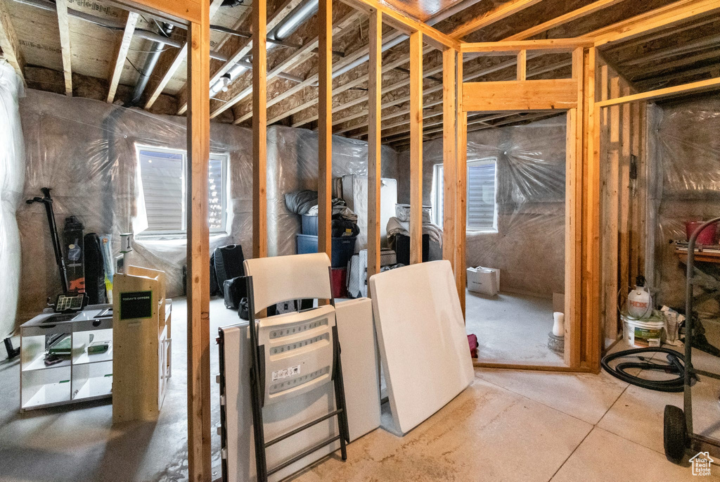 View of basement
