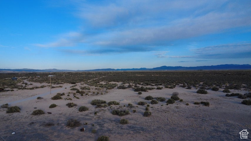 Mountain view with a desert landscape and rural landscape
