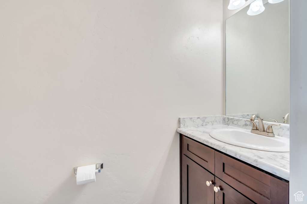 Bathroom featuring vanity