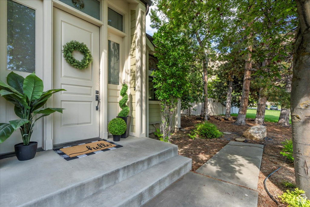 View of property entrance